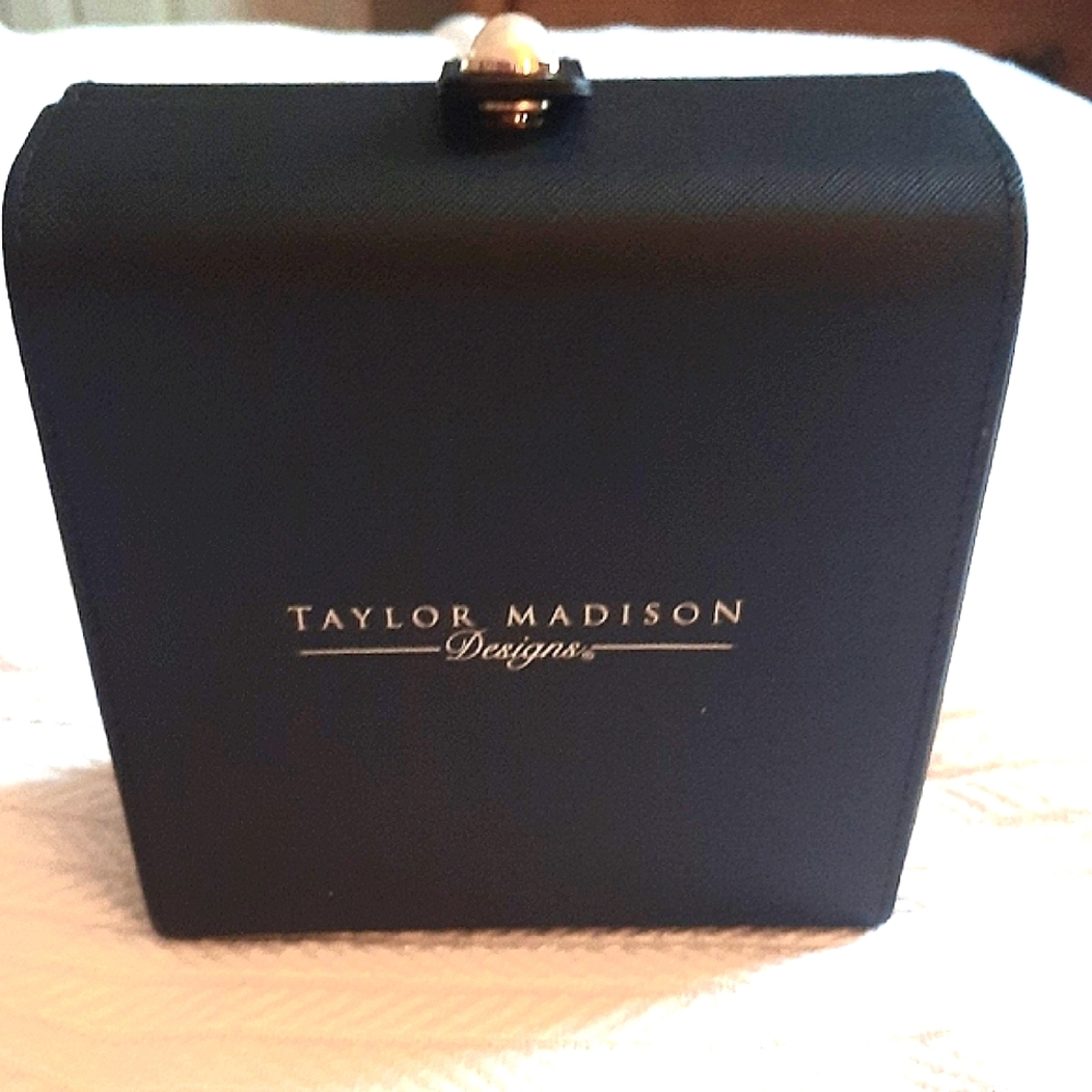 NWOT Taylor Madison Designs Black Jewelry Box